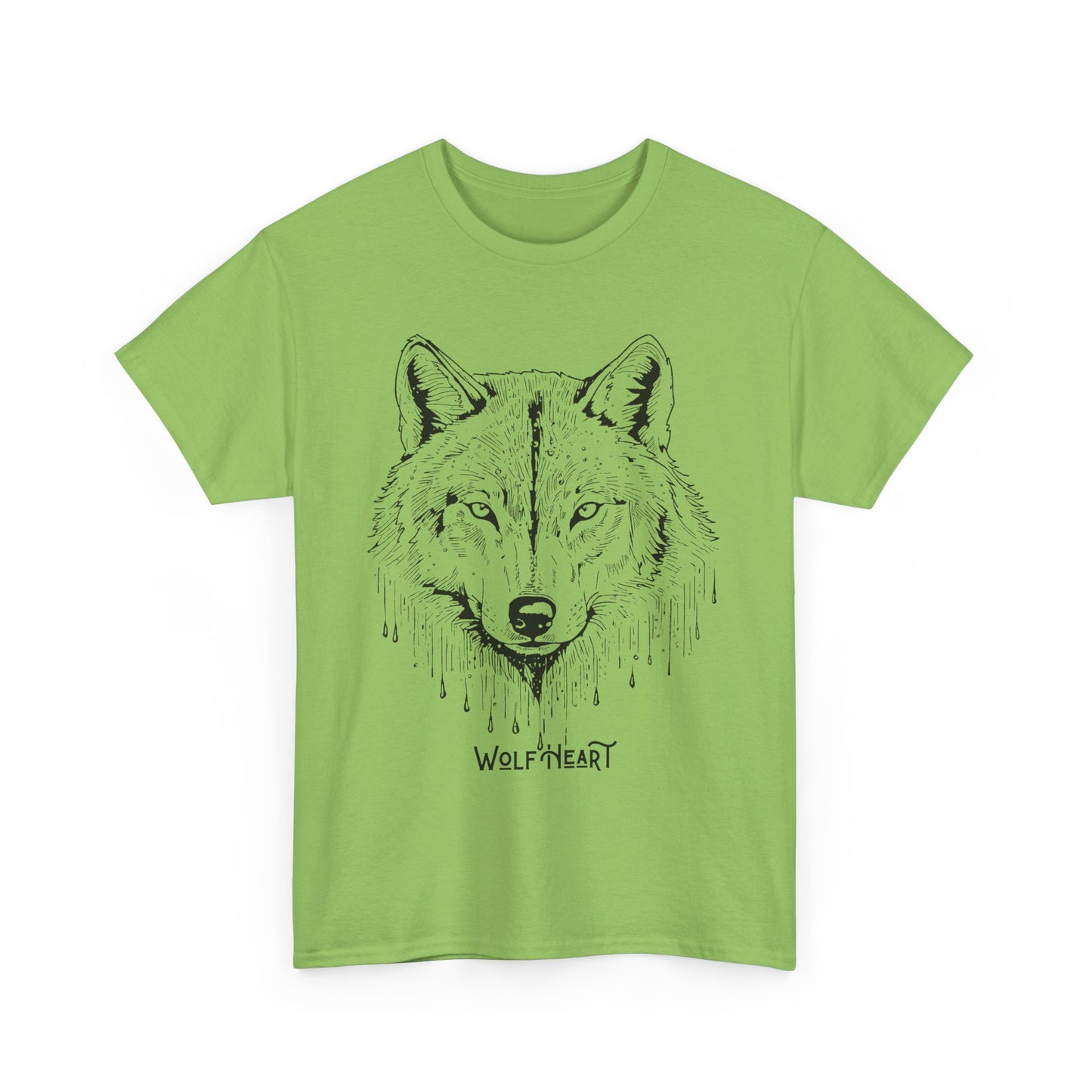 Wolf Heart Unisex Tee, Wildlife Animal T-Shirt, Nature Lover Gift, Forest Graphic Shirt, Outdoor Adventure Top