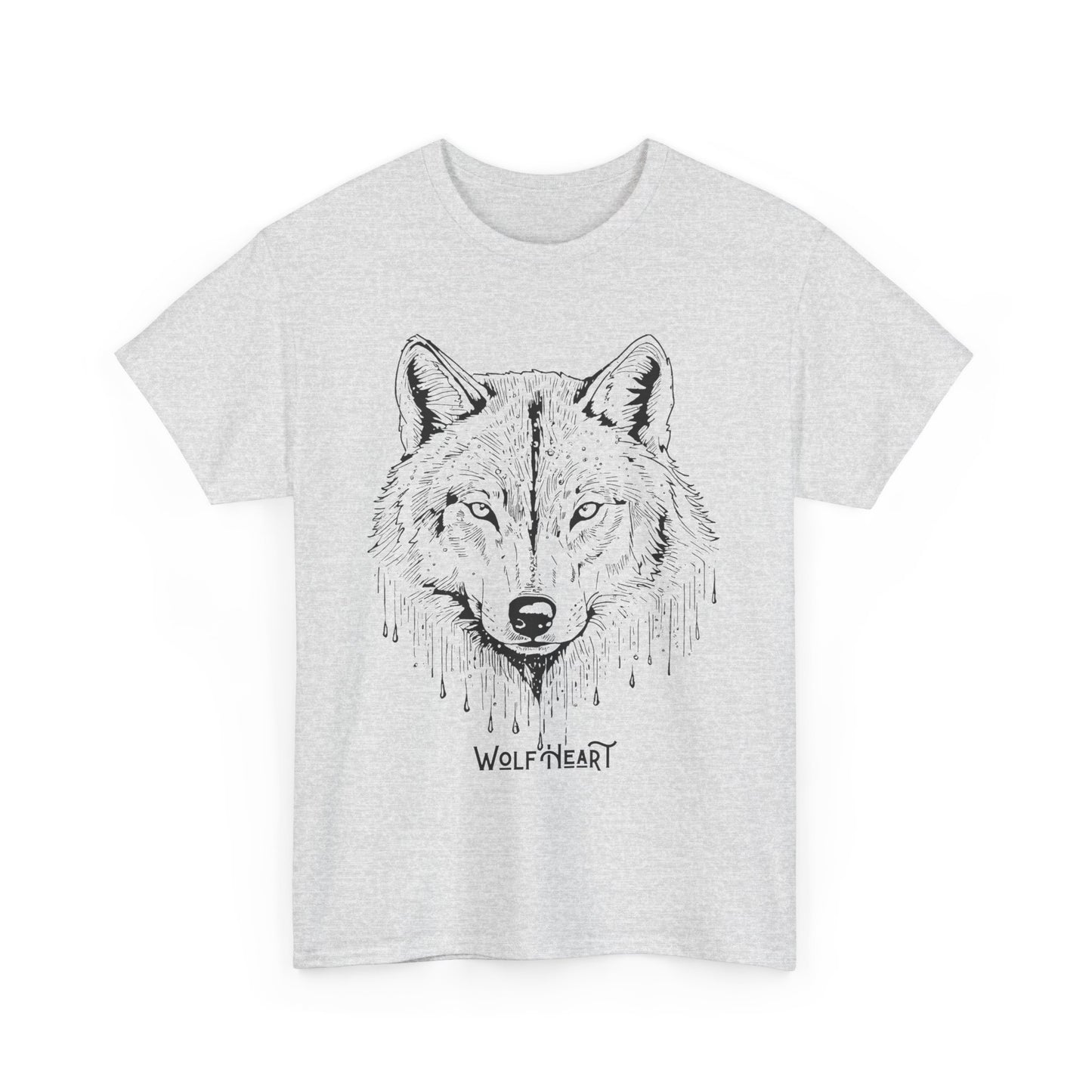 Wolf Heart Unisex Tee, Wildlife Animal T-Shirt, Nature Lover Gift, Forest Graphic Shirt, Outdoor Adventure Top