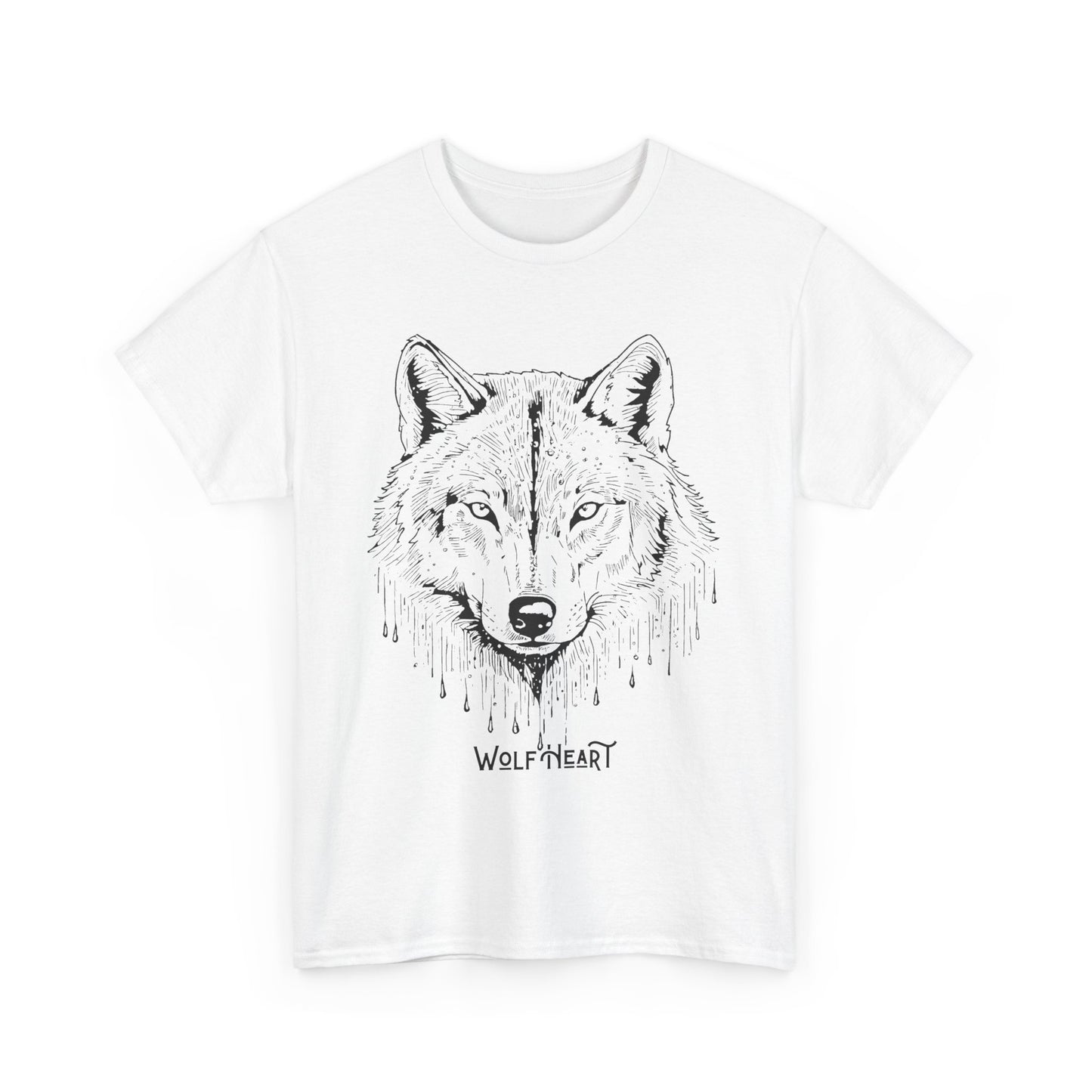 Wolf Heart Unisex Tee, Wildlife Animal T-Shirt, Nature Lover Gift, Forest Graphic Shirt, Outdoor Adventure Top