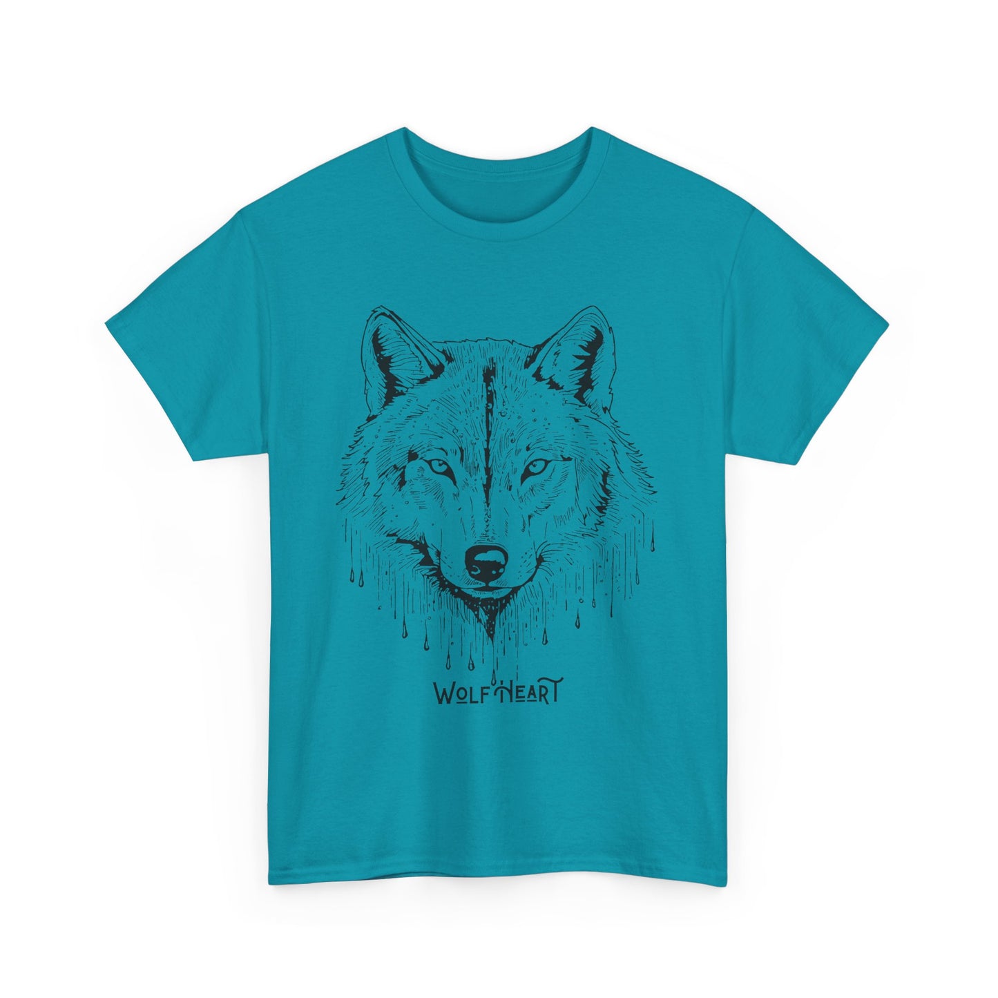 Wolf Heart Unisex Tee, Wildlife Animal T-Shirt, Nature Lover Gift, Forest Graphic Shirt, Outdoor Adventure Top